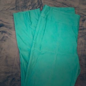Turquoise slim leg trouser